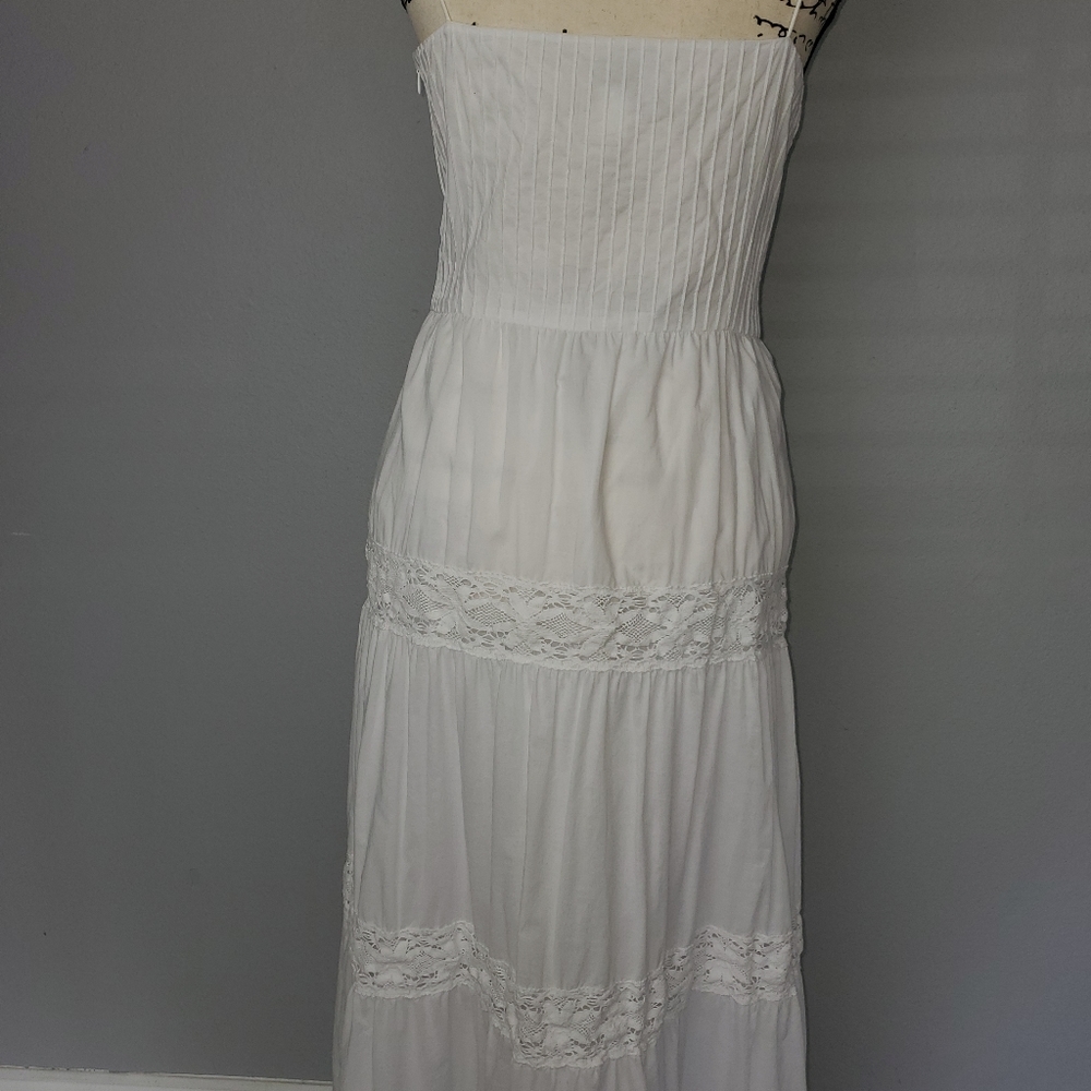 Ann Taylor Loft white dress with spaghetti straps - Picture 9 of 16